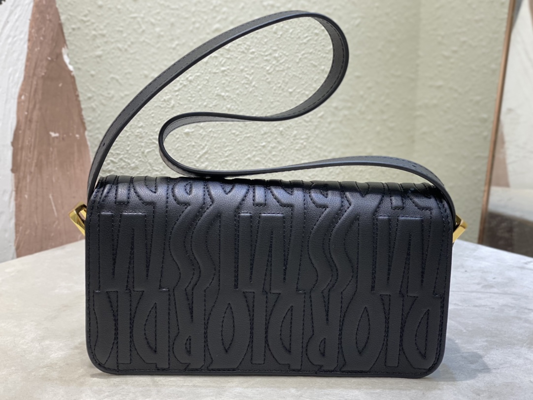 Miss Dior Flap Bag Black Quilted Miss Dior Allover Calfskin